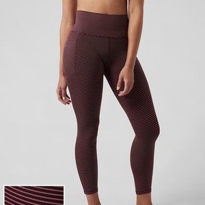 NWT Athleta Spiced Cabernet salutation stash pocket 7/8 tight